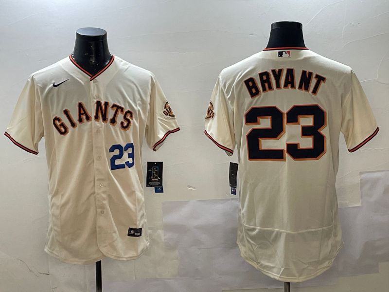 Men San Francisco Giants #23 Bryant Cream Elite Nike 2025 MLB Jersey style 2